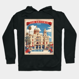 San Antonio United States of America Tourism Vintage Poster Hoodie